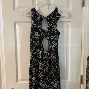 Peppermayo Black and White floral dress